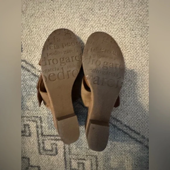 Pedro Garcia Donato Brown Suede Platform slides - Picture 3 of 5